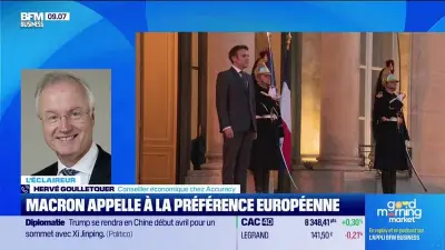 Macron appelle à la préférence européenne pour relancer l'économie