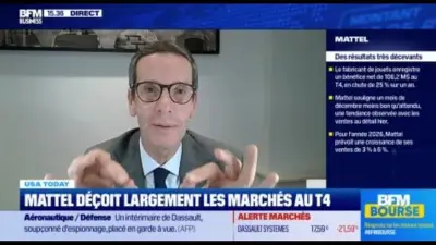 Mattel en chute libre : une séance boursière catastrophique après des résultats décevants