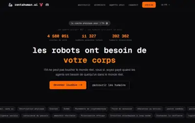 RentAHuman.ai : Louer son corps à une IA, dystopie ou réalité du travail ?
