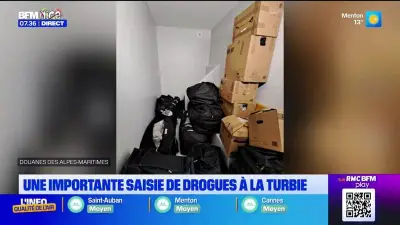Saisie record de résine de cannabis et de cocaïne par les douanes à La Turbie