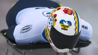 Un athlète ukrainien menacé d'exclusion pour son casque hommage aux morts de la guerre