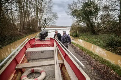 Vallée de la Garonne en alerte rouge face à la crue et la tempête Nils