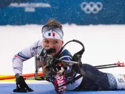 JO 2026 : Doublé français historique en biathlon avec l'or de Michelon et l'argent de Simon