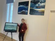 Kloo expose ses œuvres sur l'eau aux thermes de Salies-de-Béarn jusqu'au 12 avril