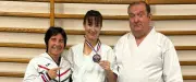 La Sèteoise Tiffanie Camblain remporte l'or à la Coupe des Sages en karaté vétéran
