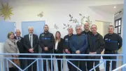 Le sous-préfet de Béziers visite le nouveau poste de police municipale de Magalas
