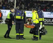 Mathias Jean, arrière du SU Agen, victime d'une fracture grave de la cheville
