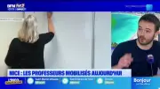 Mobilisation des enseignants à Nice pour défendre leurs conditions de travail