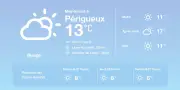 Météo à Périgueux : grisaille persistante avant une amélioration en soirée