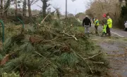 Tempête Nils dans les Landes : toit d'une salle des fêtes arraché, souvenirs de Klaus ravivés
