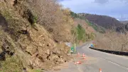 Travaux et éboulis perturbent la circulation à Ispagnac en Lozère