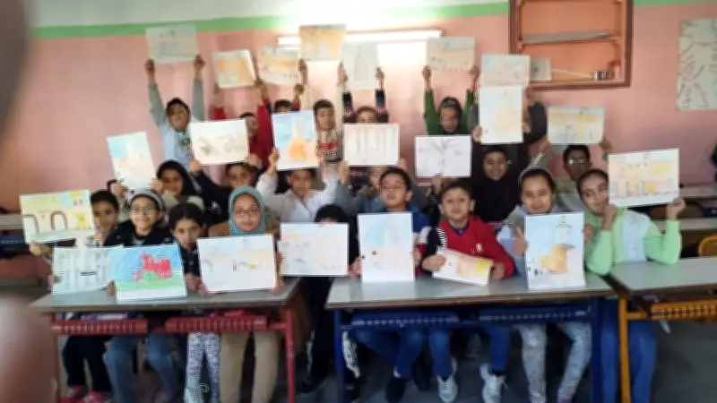 170 dessins d'enfants de Sète et El Jadida exposés à la chapelle des pénitents