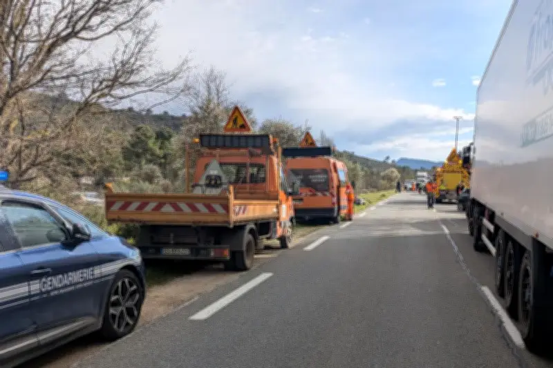 Accident sur la RD 43 entre Forcalqueiret et Brignoles : la circulation totalement interrompue