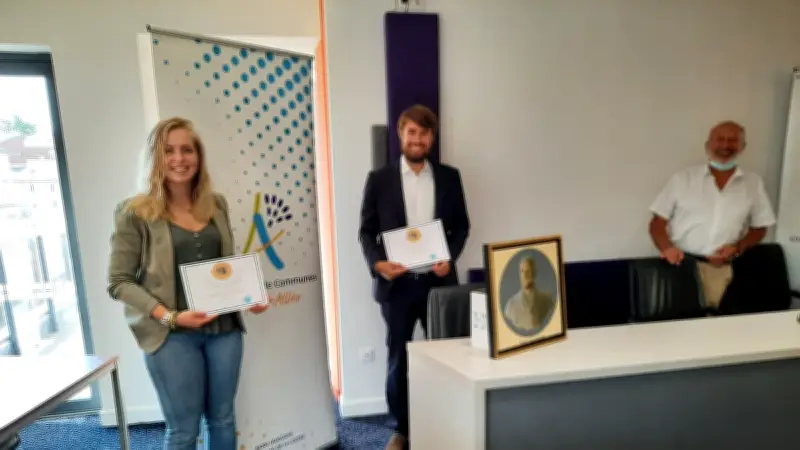 Aimie Chazal et Tanguy Magne reçoivent la bourse Pierre Galtier à Langogne