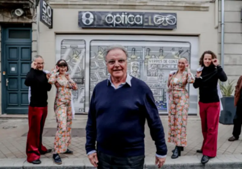 Alain Afflelou célèbre 50 ans d'entrepreneuriat sur les lieux de ses débuts au Bouscat