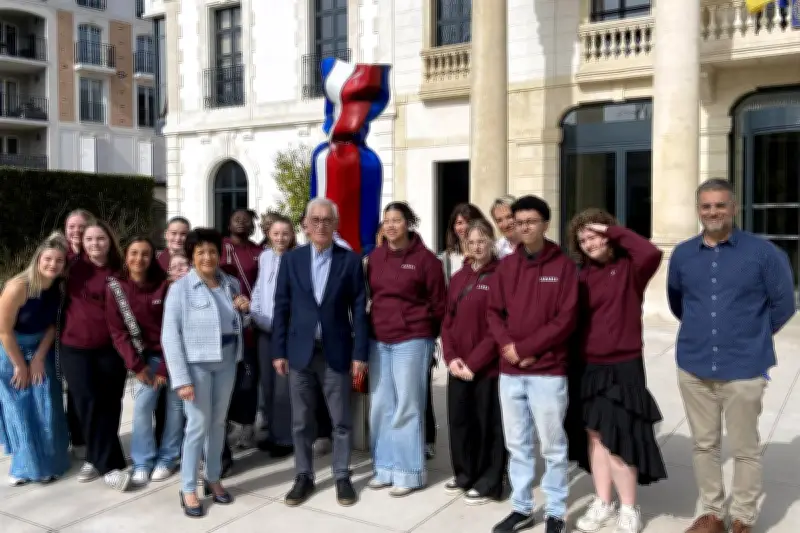 Arcachon accueille 17 lycéens belges en stage Erasmus au lycée Condorcet