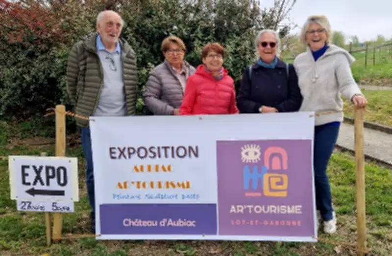 Ar'Tourisme présente sa 18e exposition d'art au château d'Aubiac avec dix artistes locaux