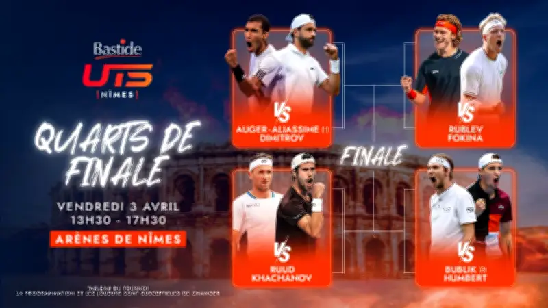 Bastide UTS Nîmes 2026 : le tableau complet des quarts de finale dévoilé avec Khachanov