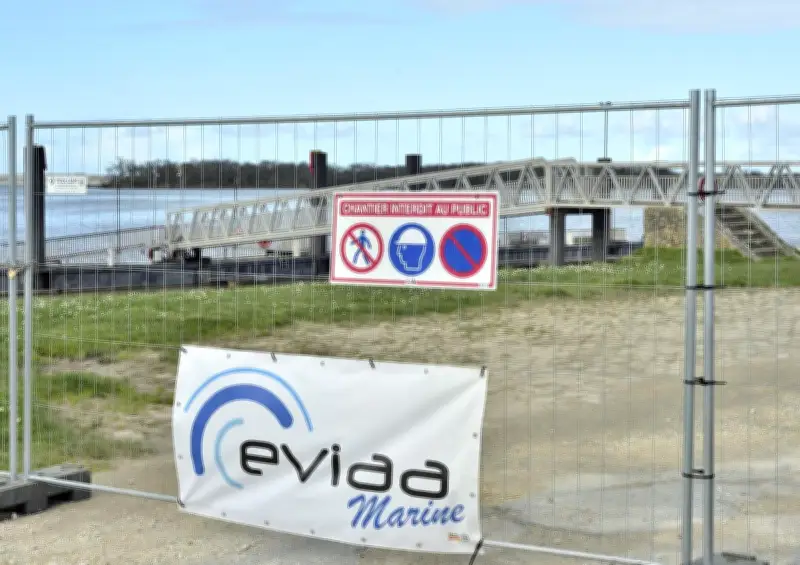 Blaye : le ponton de la halte nautique endommagé par les tempêtes fermé pour réparations