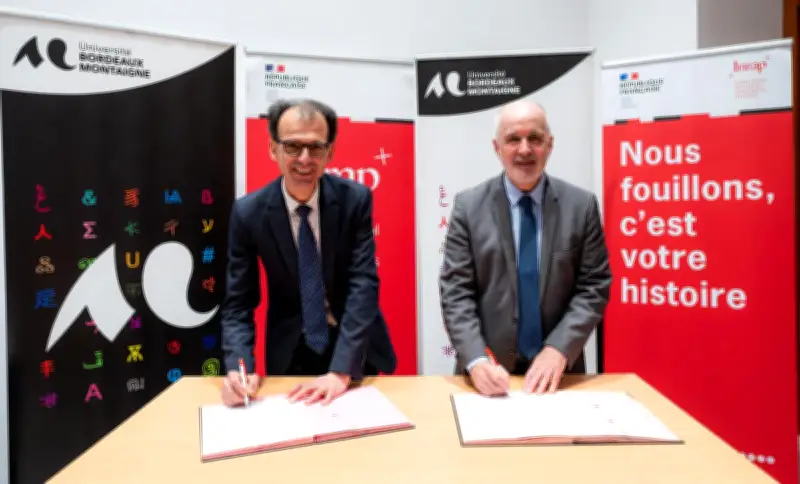 Bordeaux-Montaigne et l'Inrap unissent leurs forces pour l'archéologie préventive