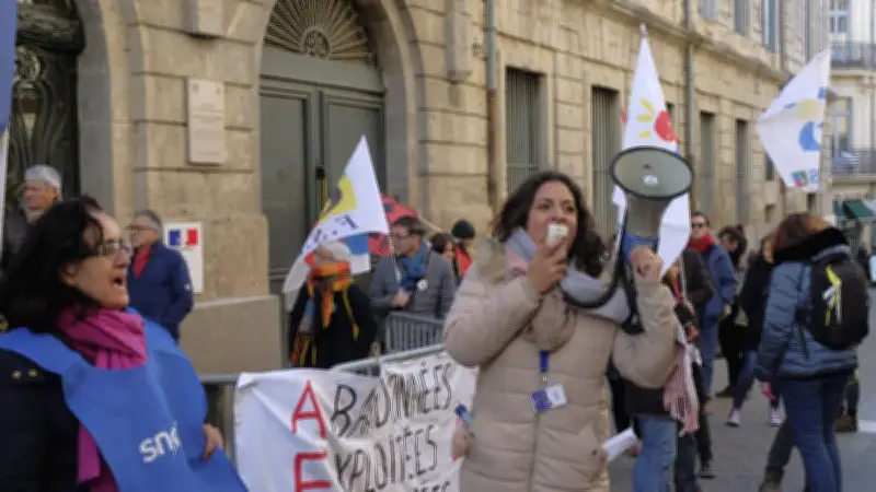 Boycott des syndicats enseignants à Montpellier contre l'austérité et le manque de postes