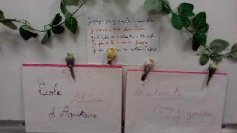 Cadaujac : 23 élèves de CE2 créent un poème collectif pour le Printemps des poètes