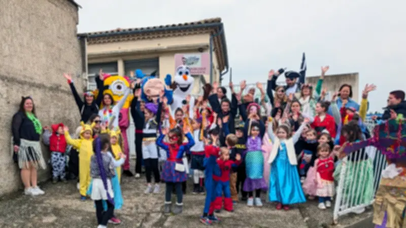 Carnaval de Jonquières-Saint-Vincent : 60 enfants défilent dans la joie