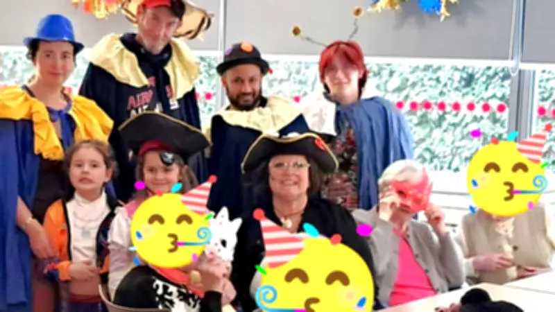 Carnaval intergénérationnel illumine la Maison de Secours à Bessèges