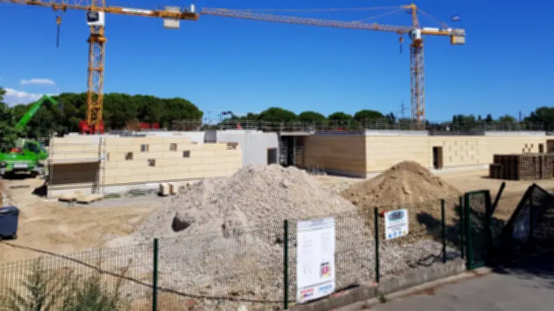 Castelnau-le-Lez : le groupe scolaire Jacques-Chirac, une école du futur en construction