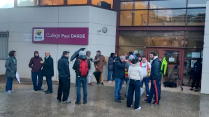 Chauffage en panne au collège Paul-Dardé : enseignants et personnels manifestent pour une rénovation énergétique durable