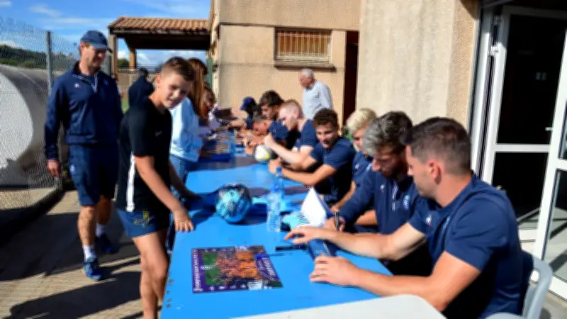 Clermont-l'Hérault : les jeunes rugbymen rencontrent leurs idoles du Montpellier Hérault Rugby