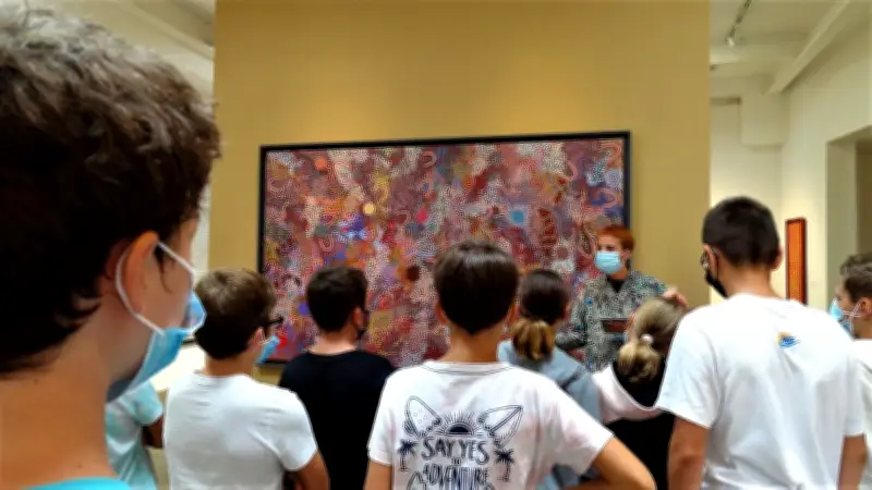 Collège Jean Jaurès : un projet pédagogique inspiré par l'art aborigène au musée Paul Valéry