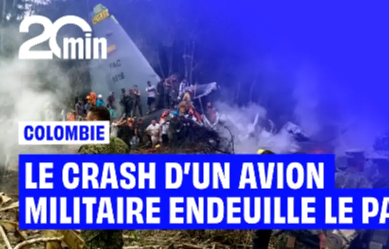 Colombie : Le bilan du crash d'un avion militaire s'alourdit à 66 morts