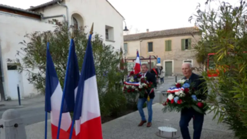 Commémoration du essez-le-feu de 1962 à Aigues-Vives : hommage aux monuments aux morts