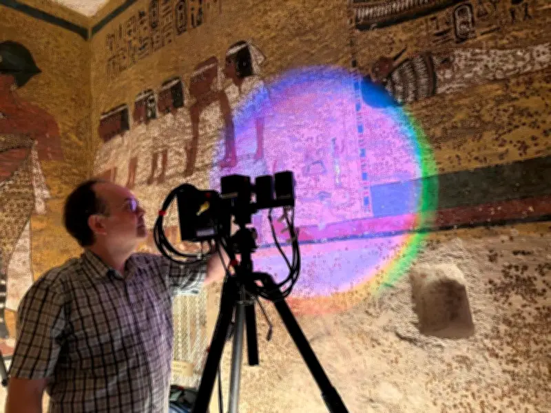 Conférence sur les techniques picturales de l'Égypte antique au château d'Abbadia