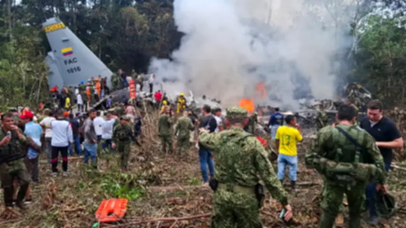 Crash d'un avion militaire en Colombie : 66 morts parmi 128 passagers dans la région amazonienne