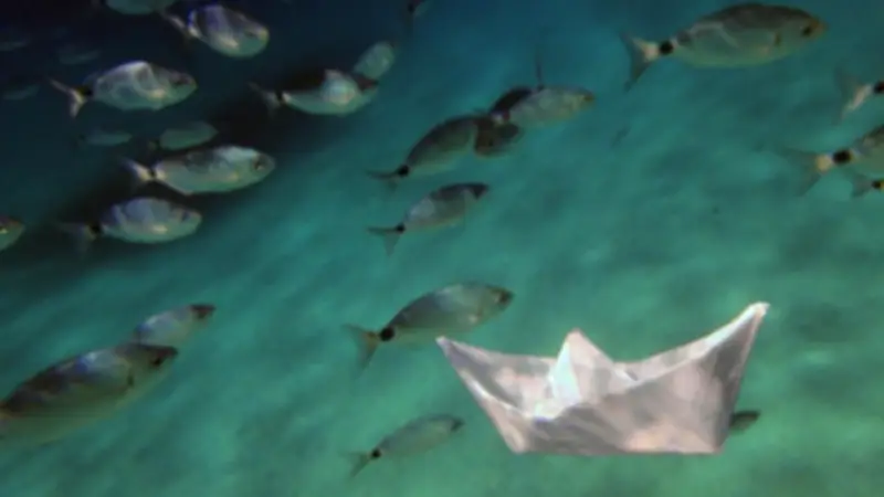 Danièle Boucon expose 'Voir la mer' : un bateau en papier à la Maison du Malpas