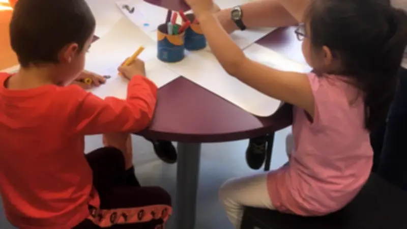 Des écoliers de Saint-Chély-d'Apcher découvrent la médiathèque lors d'un atelier créatif