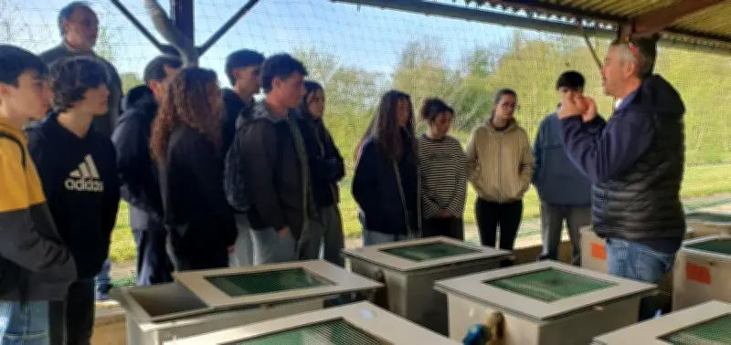 Des lycéens de Dax découvrent la recherche aquacole durable à l'Inrae de Donzacq