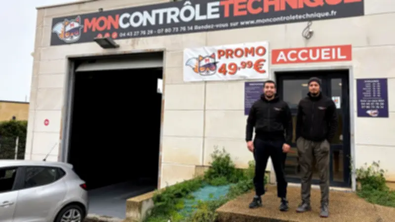 Deux jeunes entrepreneurs ouvrent un centre de contrôle technique à Beaucaire