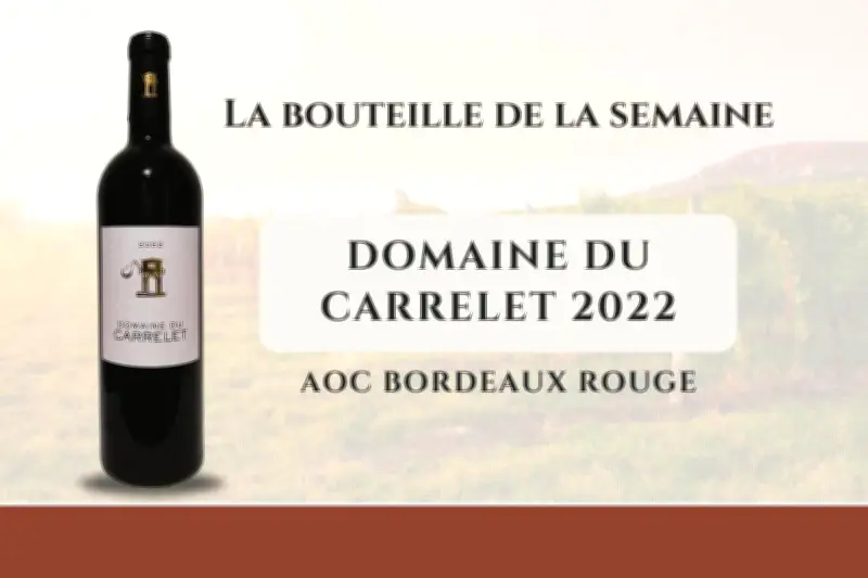 Domaine du Carrelet : Le millésime 2022, un Bordeaux rouge d'exception