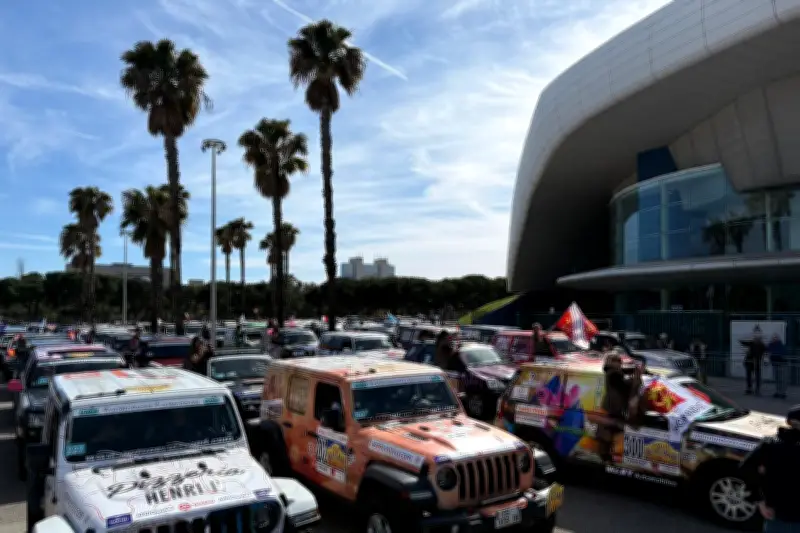Départ du Rallye Aïcha des Gazelles depuis Nice : 100 4x4 vers le Sahara