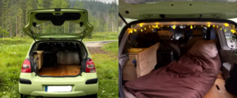 Emma, 24 ans, transforme sa Twingo en van pour moins de 300 € et fuit la ville