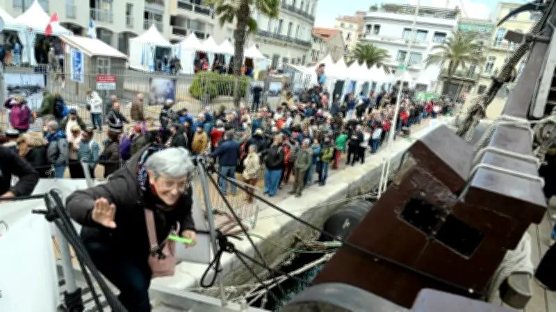 Escale à Sète 2026 : une affluence massive dès le premier jour devant les voiliers