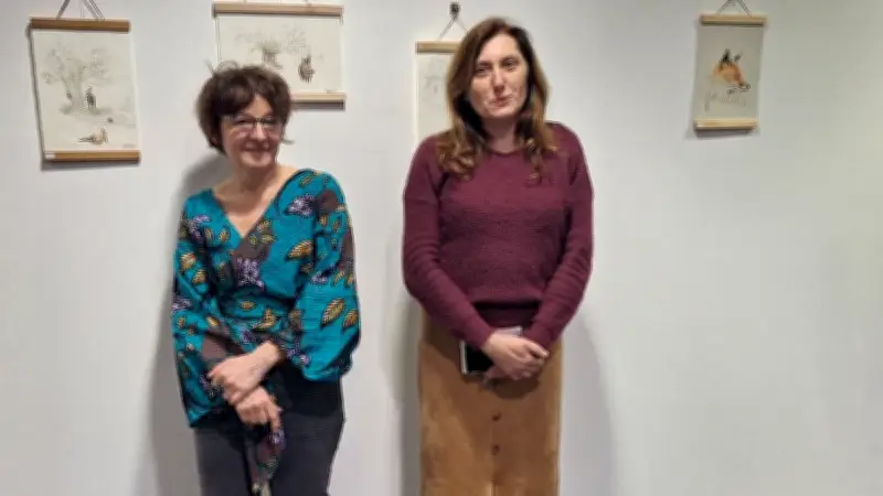 Exposition 'Balade en Languedoc' de LaQduchat à la médiathèque de Saint-Chinian