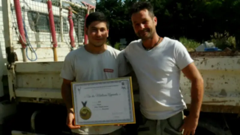 Eymeric Matias Pujante, un apprenti maçon récompensé par une médaille d'argent