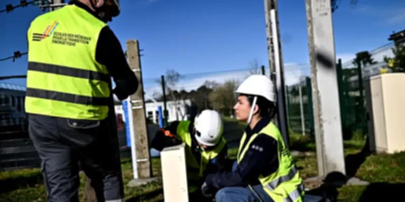 Formation aux métiers des réseaux électriques : des lycéens s'entraînent à Pessac