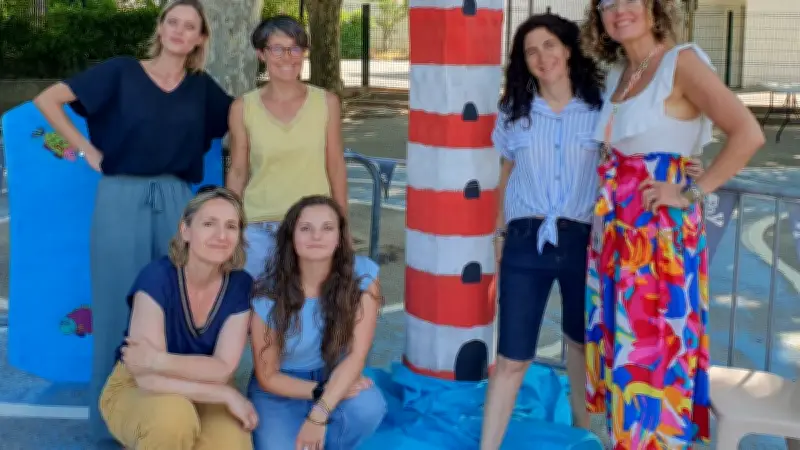 Fête de l'école maternelle Célestin-Freinet à Bagnols-sur-Cèze : un spectacle océanique intergénérationnel