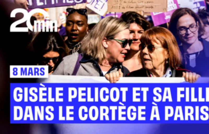 Gisèle Pelicot et sa fille Caroline mènent la marche pour les droits des femmes à Paris