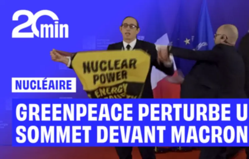 Greenpeace interpelle Macron sur l'uranium russe lors du sommet nucléaire parisien